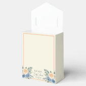 Blue and Peach Watercolor Floral Baby Dusche Geschenkschachtel (Geöffnet)