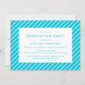 Blue and Pink Anaglyph | Foto Graduation Party Einladung (Rückseite)