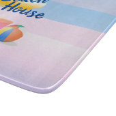 Blue and Pink Beach House Chopping Board Schneidebrett (Ecke)