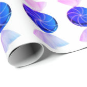 Blue and Pink Candy Wrapping Paper Geschenkpapier (Rolleneckpunkt)