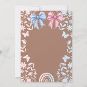 Blue and Pink Coquette Talavera Cielito Lindo Einladung (Rückseite)