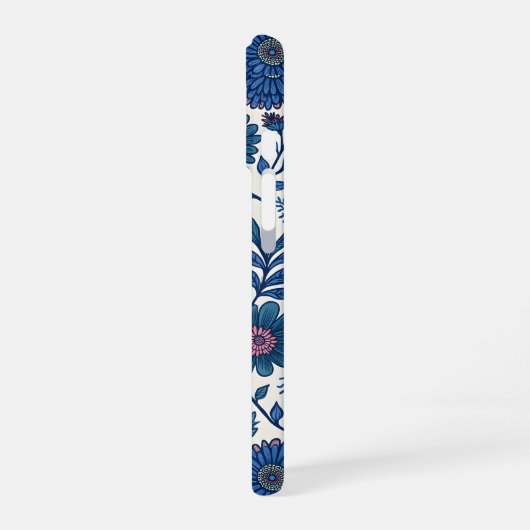 Blue and Pink Delight iPhone 16 Hülle (Linke Seite)