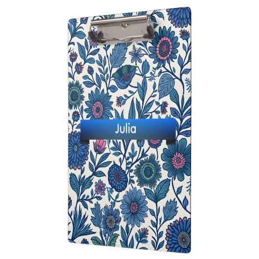 Blue and Pink Delight Klemmbrett (Links)