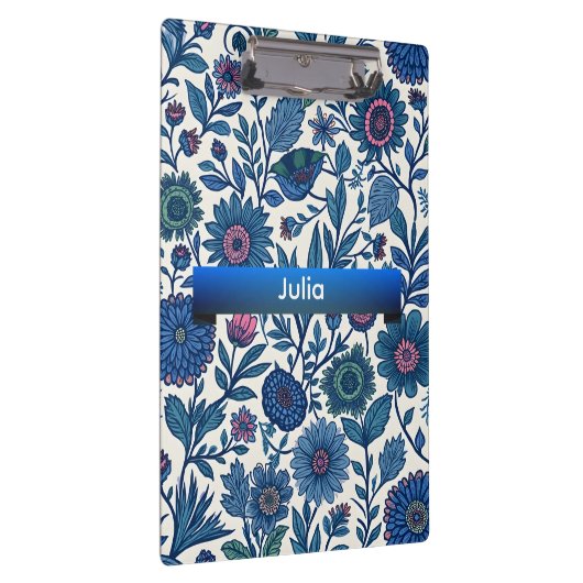 Blue and Pink Delight Klemmbrett (Rechts)