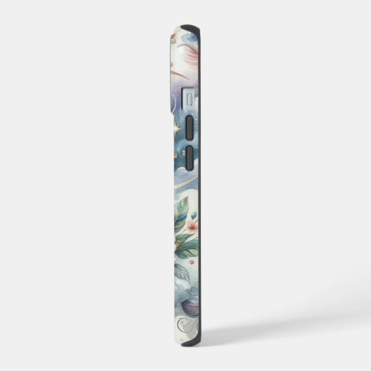 Blue and Pink Dream Catcher iPhone 15 Hülle (Linke Seite)