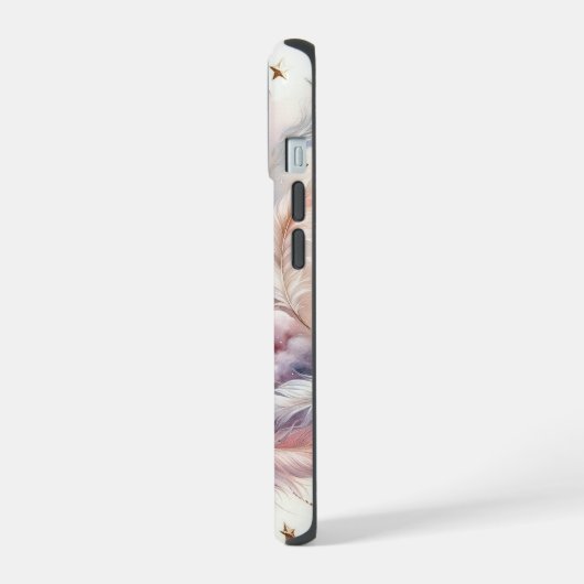 Blue and Pink Dream Catcher iPhone 15 Hülle (Linke Seite)