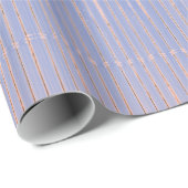 BLUE AND PINK FADED STRIPES GIFT WRAPPPAPIER GESCHENKPAPIER (Rolleneckpunkt)