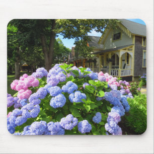Blue and Pink Hydrangeas - Martha's Vineyard Mousepad