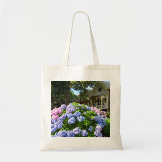 Blue and Pink Hydrangeas - Martha's Vineyard Tragetasche (Vorne)