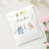 Blue and Pink Watercolor Gender Reveal Geschenktütchen (Versiegelt)