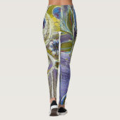 Blue and Purple by Lydia's Art Sangria Leggings (Rückseite)