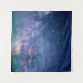 Blue and purple galaxy digital wandteppich (Vorderseite (Horizontal))