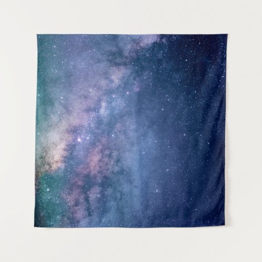 Blue and purple galaxy digital wandteppich (Vorderseite (Horizontal))