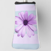 blue and purple striped daisy pattern golf headcover (Rotieren 90)