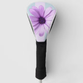 blue and purple striped daisy pattern golf headcover (Vorderseite)