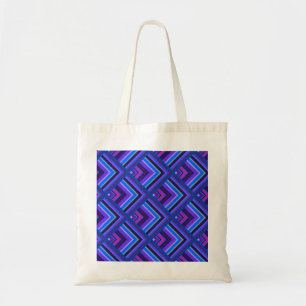 Blue and purple stripes scale pattern tragetasche