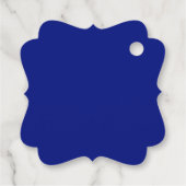 Blue and Red Airplane Baby Dusche Geschenkanhänger (Rückseite)