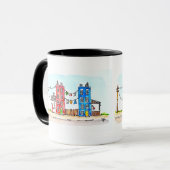 Blue and Red Apartments Tasse (Vorderseite Links)