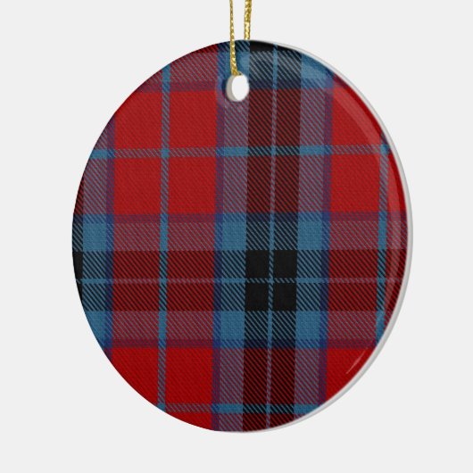 Blue and Red Clan MacTavish Tartan Keramikornament (Links)