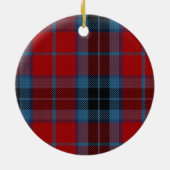 Blue and Red Clan MacTavish Tartan Keramikornament (Hinten)