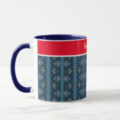 Blue and Red Festivals Tasse von Poet Adiela Akoo (Links)