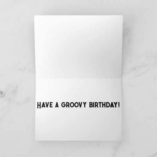 Blue and Red Gefärbte Krawatte 50 th Happy Birthda Dankeskarte (Innenseite)