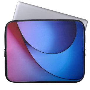 BLUE AND RED LIGHT ILLUSTRATION LAPTOPSCHUTZHÜLLE