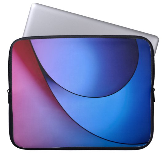 BLUE AND RED LIGHT ILLUSTRATION LAPTOPSCHUTZHÜLLE (Vorderseite)