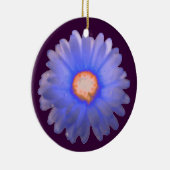 Blue and Red Marigold Custom Birthday Pendant Keramikornament (Rechts)