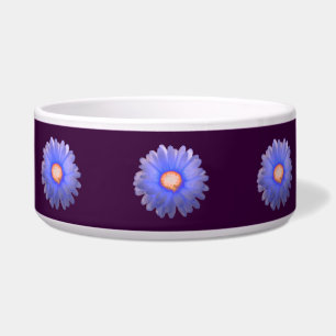 Blue and Red Marigold Dog Bowl Napf