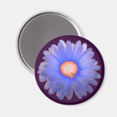 Blue and Red Marigold Magnet (Vorderseite/Rückseite)