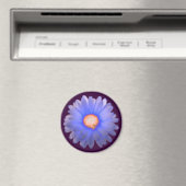 Blue and Red Marigold Magnet (In Situ (Geschirrspüler))