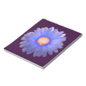 Blue and Red Marigold Notepad Notizblock (Rotiert)
