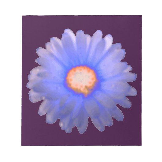Blue and Red Marigold Notepad Notizblock (Vorderseite)