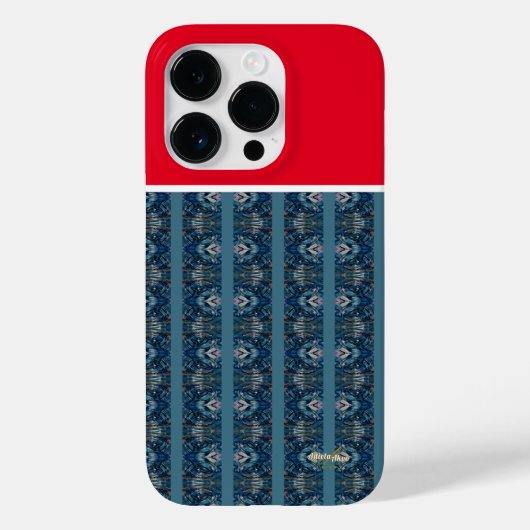 Blue and Red Phone Cases von Poet Adiela Akoo (Rückseite)