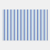 Blue and Red Plaid / Stripe Gift Wrap Geschenkpapier Set (Vorderseite 2)
