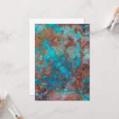 Blue And Red Shattuckite Karte (Vorderseite/Rückseite Beispiel)