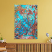 Blue And Red Shattuckite Leinwanddruck (Insitu (Wohnzimmer))