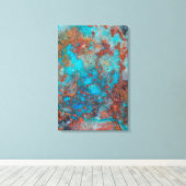 Blue And Red Shattuckite Leinwanddruck (Insitu (Holzboden))