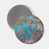 Blue And Red Shattuckite Magnet (Vorderseite/Rückseite)