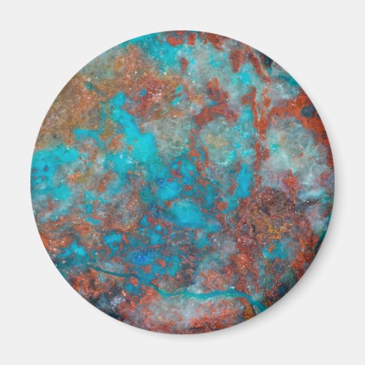 Blue And Red Shattuckite Magnet (Vorne)