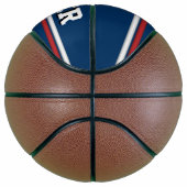 Blue and Red Sports Jersey mit Name & Number Basketball (Rechts)