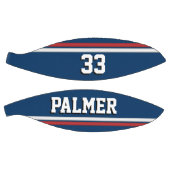 Blue and Red Sports Jersey mit Name & Number Basketball (Panele)