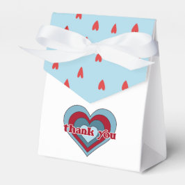 Blue and Red Valentine's Day Baby Shower Fevor Box Geschenkschachtel