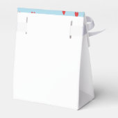 Blue and Red Valentine's Day Baby Shower Fevor Box Geschenkschachtel (Rückseite)