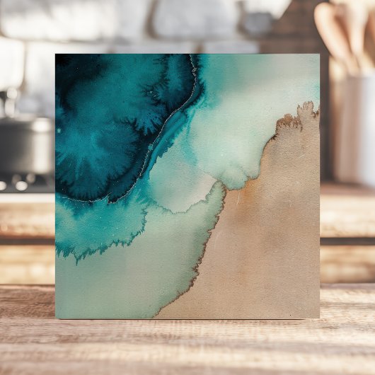 Blue and Sand Water color Fliese