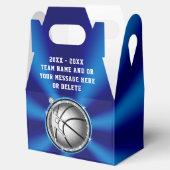 Blue and Silver Girls Basketball Leckerei Bags Box Geschenkschachtel (Geöffnet)