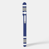 Blue and Silver Sports Jersey Individuelle Name Nu Case-Mate iPhone Hülle (Rückseite / Links)