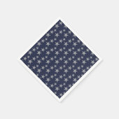 Blue and Silver Stars Paper Napkin Serviette (Ecke)