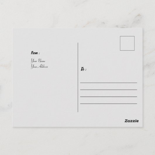 Blue and Silver Wedding Ring Vielen Dank Postkarte (Rückseite)